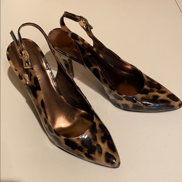 Women’s Nine West Leopard high heel shoes. Size 8M - Picture 1 of 6